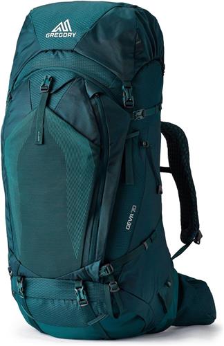 GREGORY Toeristische rugzak Rugzak Deva 70 Backpack Emerald Green Donkergroen