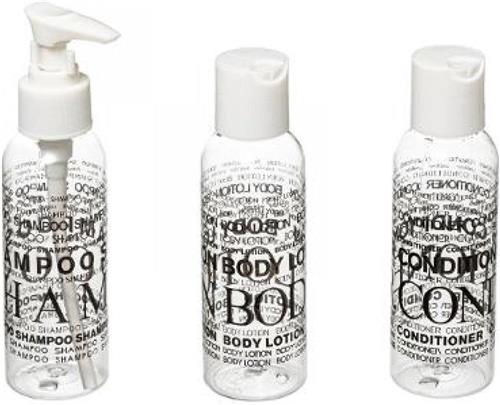 Five® - Bodybeauty -  Reisaccessoires - Vliegtuig reisflesje -   Set van 3 reisflesjes - Transparant