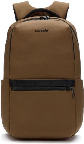 Pacsafe Metrosafe X Backpack - 25 L - RFID-blokkerend - Verstelbare Schouderbanden - Rugzak - Snijbestendige Rugtas - Schoudertas - Lichtbruin