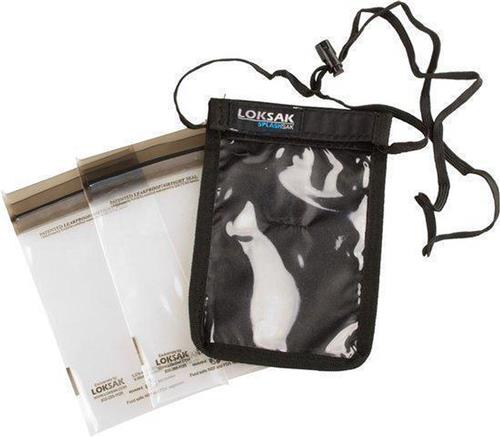 LokSak SplashSak Passport Caddy - 13 x 18 cm - Zwart