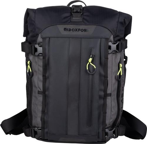 Waterdichte charcoal grijze met zwarte rugzak Oxford 20 Liter - De absolute top in rugtassen! - Outdoor rugzak 20 liter - Wandel rugzak 20 liter - Rugtas multifunctioneel