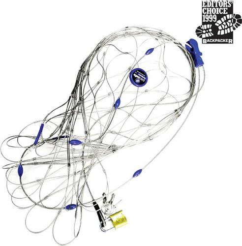 Pacsafe Backpack & Bag protector - 85 L - Kabelslot - Hangslot - Inclusief 3 sleutels - Staal - Zilver
