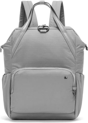 Pacsafe CX Backpack - 17 L - RFID-blokkerend - Geschikt voor 13-inch laptop - Rugzak - Snijbestendige Rugtas - Verschillende Ophangpunten - Schoudertas - Grijs
