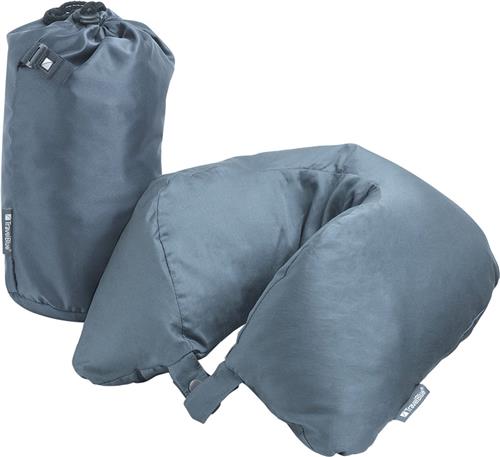 TravelBlue Hypno Nek Kussen dark blue grey