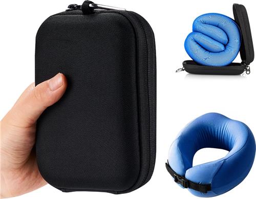 PocketPillow Opvouwbaar nekkussen  met Meeneem Case - Blauw
