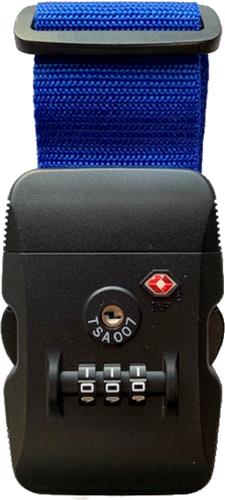 Sterke Bagageriem Kofferriem met TSA slot Beagles - Blauw - 5cm x 200cm - Gratis Verzonden