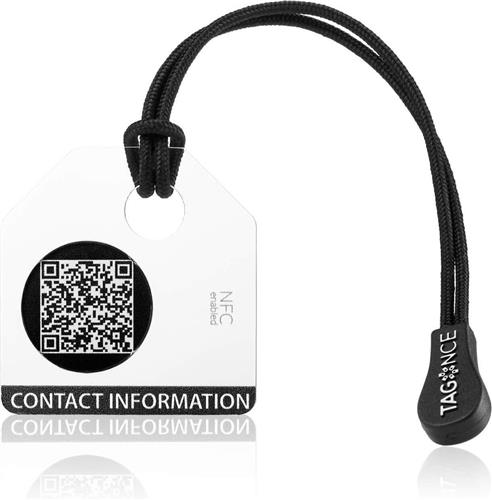 Crystal Clear Tag - Digitaal bagagelabel