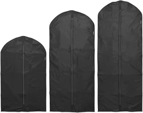 Brabantia Kledinghoezen - Set van 3 - M, L, XL - Zwart