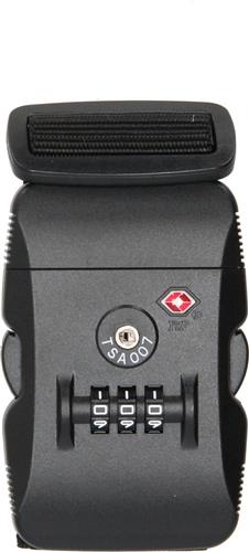 Enrico Benetti - kofferriem met tsa slot - bagageriem - kofferriem zwart