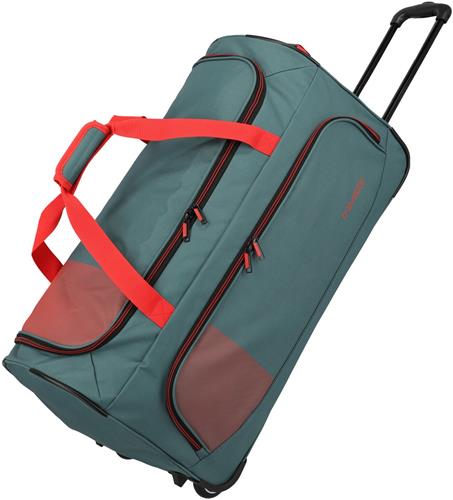 Travelite Basic Fresh Reistas Met wielen Groen Oranje - Reistassen met wielen