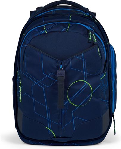 satch Schoolrugzak met laptopvak Match Blue Tech Donkerblauw