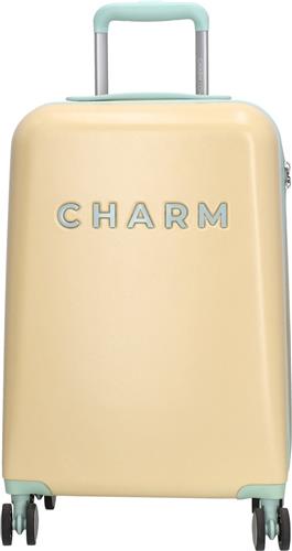 Charm London Capetown Handbagage Koffer - 55 cm - 42 Liter - TSA Slot - Zachtgeel
