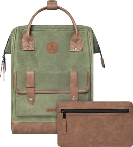 Cabaia laptoprugzak / Rugtas / Schooltas - 13 inch - Adventurer Medium - Groen