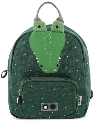 Trixie Rugzak - Mr. Crocodile - Schooltas Waterafstotend - Boekentas voor Kind - Voor Jongens en Meisjes - Kleine Gymtas - Groen