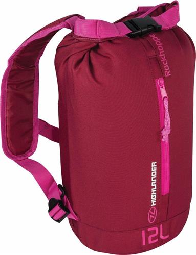 Highlander Rugzak Rockhopper roll-top systeem - 12 liter - donkerrood