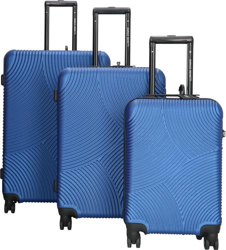Enrico Benetti Louisville kofferset driedelig - 39040-03 - Blauw
