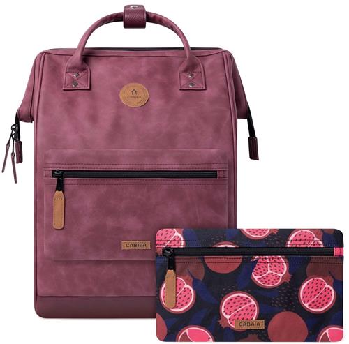CABAIA vrije tijd rugzak rugzak met laptopvak Adventurer Vegan Nubuck Backpack 23L Delhi paars