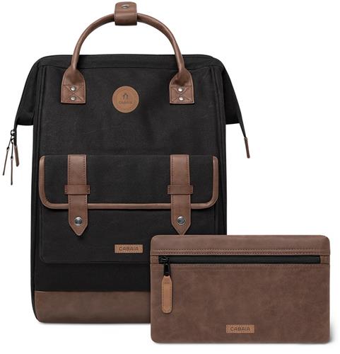 Cabaia laptoprugzak / Rugtas / Schooltas - 15 inch - Adventurer Large - Zwart