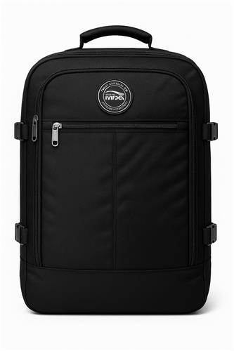 CabinMax Metz Reistas  Handbagage 24L Wizz Air  Rugzak Transavia  Schooltas - 40x30x20 cm  Compact Backpack  Lichtgewicht  Zwart