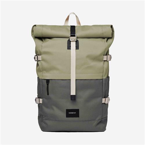 Sandqvist Bernt Multi Dew Green/Night Grey Rugzak SQA2053 25L Duurzaam