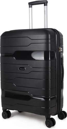 Decent ONE-CITY Medium Koffer - 67 cm - TSA slot - Zwart
