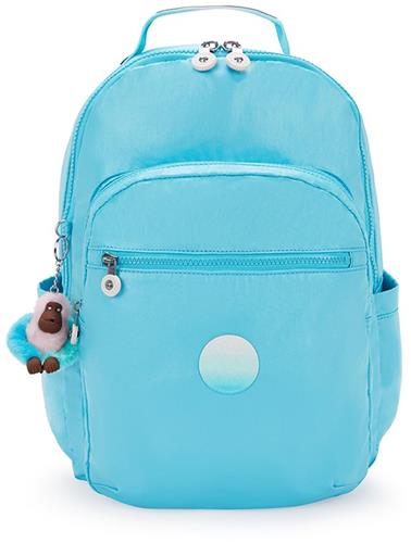 Kipling Seoul College Rugzak Sea Blue Met