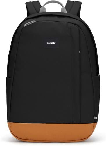 Pacsafe GO Backpack - 25 L - Rugzak - RFID-blokkerend - Anti-diefstal - Geschikt voor 15-inch laptop - Zip Clip - Beveiligde Reistas - Gerecycled Polyester - Jet Black