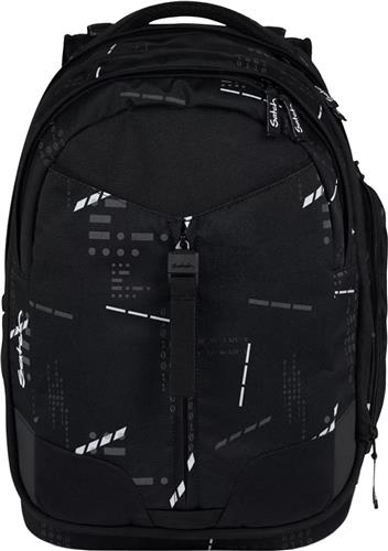 satch Schoolrugzak met laptopvak Match Ninja Matrix Zwart