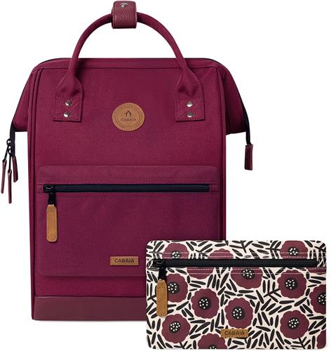 CABAIA vrije tijd rugzak rugzak met laptopvak Adventurer Essentials Backpack 18L Nice (rood)paars