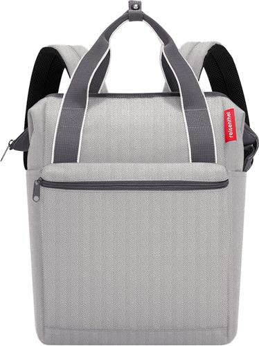 Reisenthel Allrounder R Schouder/ Rugtas - 12L - Herringbone Grey Lichtgrijs