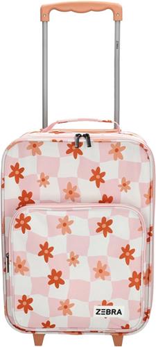 Zebra Trends koffer - trolley - kinderkoffer - Adventure flower old pink