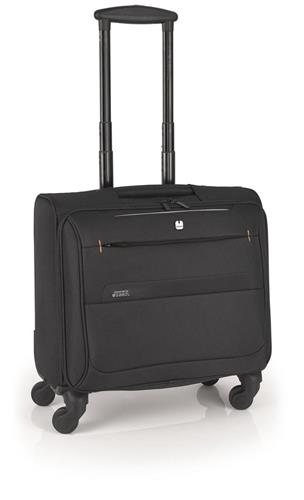 Gabol Pilotos - Handbagage Laptop Koffer - 4 wielen - Zwart
