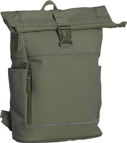 Daniel Ray Pittsburgh Rolltop Rugtas Coated 15,6 Olijf Groen