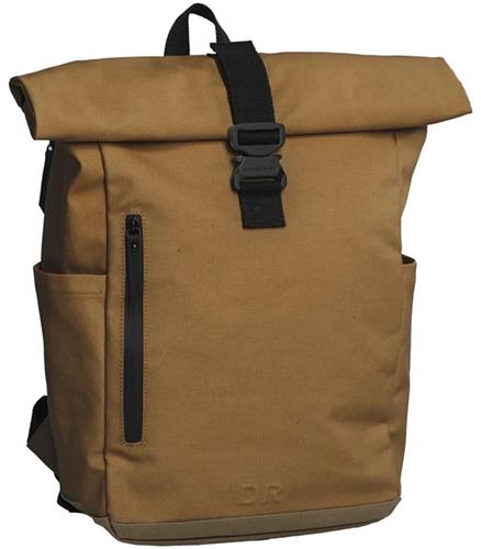 Daniel Ray Wangaratta Coated Canvas Rolltop Rugzak - Laptoprugzak 15,6 inch - 20 Liter - Spat Waterdicht - Khaki