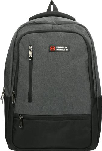 Enrico Benetti Hamburg Laptop Rugzak - 15" Laptop, 25 liter - 62124 - Grijs
