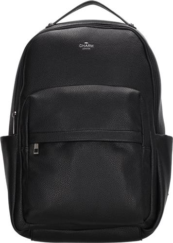Charm London Mulberry street Rugzak 15,6 inch Laptop Vak Rugtas - Zwart
