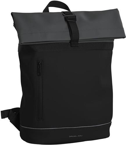 Daniel Ray Rockhampton Rolltop Rugtas Waterproof PU Zwart