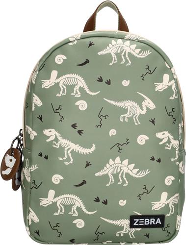 Zebra Max Rugzak - A4-formaat - Praktische Indeling - Flessenhouder - Kinderrugzak/rugtas - Dinosaurus print