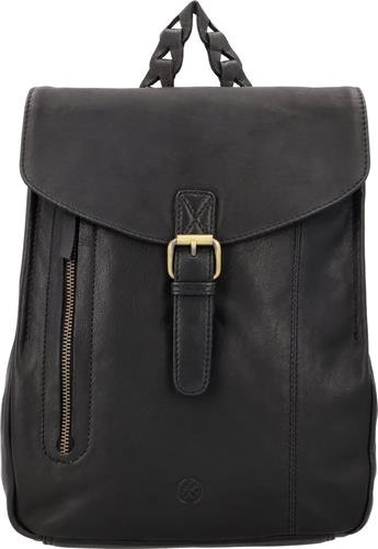 Hide & Stitches Daydreamer Rugzak - Leer - Praktische Indeling - Zwart - 100% Leer