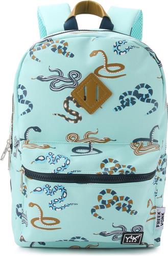 SEASON SALE: YLX Gear & Freek Vonk Oriole Rugzak voor kinderen | Fair Aqua & Snakes. Aqua blauw met slangen. Gemaakt van gerecycled plastic. Rugtas, schooltas, jongens, meisjes, jungle. dieren