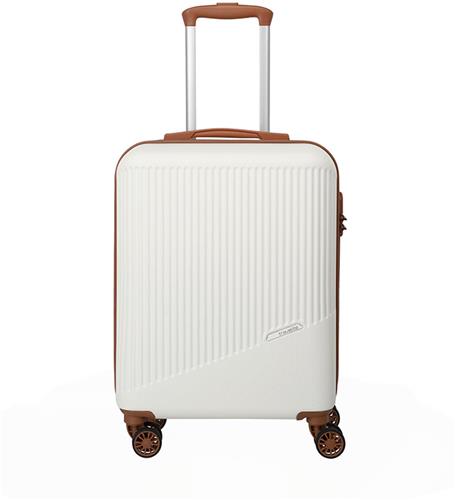 Travelite Bali 4 Wiel Trolley S White / Cognac