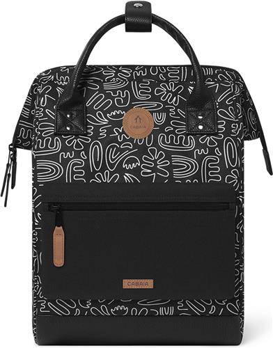 CABAIA vrije tijd rugzak rugzak met laptopvak Adventurer All Over Backpack 18L Amiens zwart