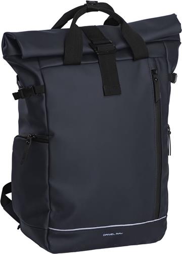 Daniel Ray Central Rolltop Laptoprugzak Waterproof XL - Spat Waterdicht - Marine Donker Blauw