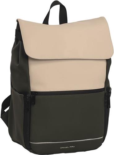 Daniel Ray Tacoma Laptop Rugzak Waterproof - 14 inch - Mosgroen / Kaki