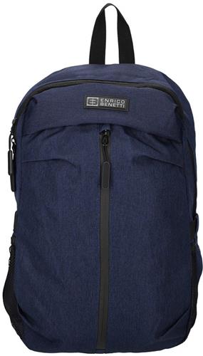 Enrico Benetti Newcastle Rugzak - afm. 30x15x45 cm - laptopvak 15 inch - blauw