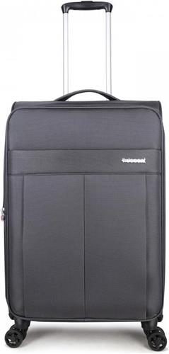 Decent D-Upright Medium Koffer - 66 cm Expandable - TSA slot - Grijs