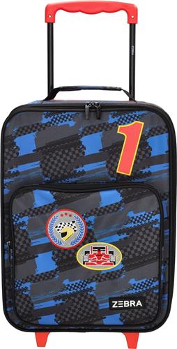 Zebra Trends koffer - trolley - kinderkoffer - Adventure racecar black