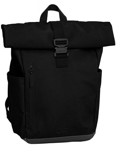 Daniel Ray Griffith Coated Canvas Rolltop Rugzak - Laptoprugzak 15,6 inch - Schoolrugzak 22 Liter - Spat Waterdicht - Zwart