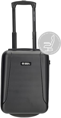 Enrico Benetti Handbagage koffer / Underseater / Trolley 40 x 28 x 20 cm - Edmonton - Zwart