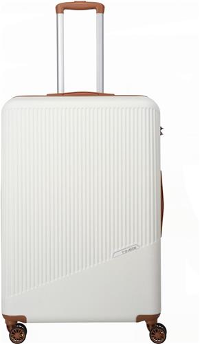 Travelite Bali 4 Wiel Trolley L 77 cm White / Cognac